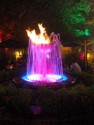 A flaming fountain